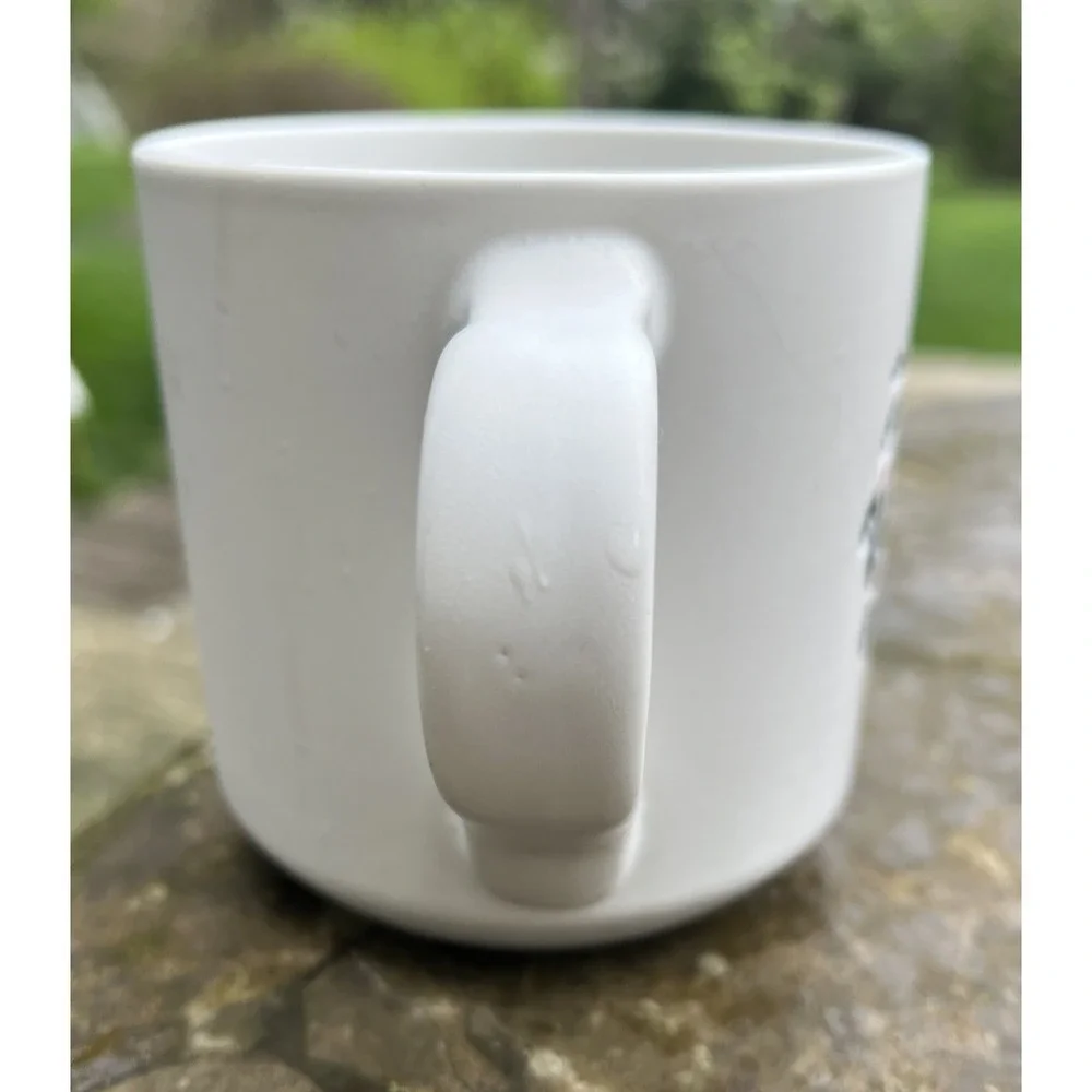 Pottery Barn Holiday Monogram Initial G Holly Wreath Coffee Mug White Green Red‎